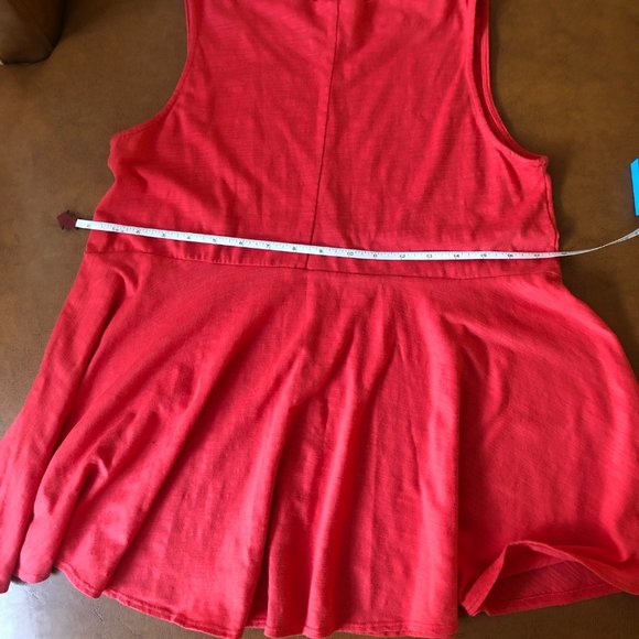 Anthropologie  - Mock Neck - Boat Neck - Sleeveless Top - Baby Doll - Worn Twice - Picture 2 of 2